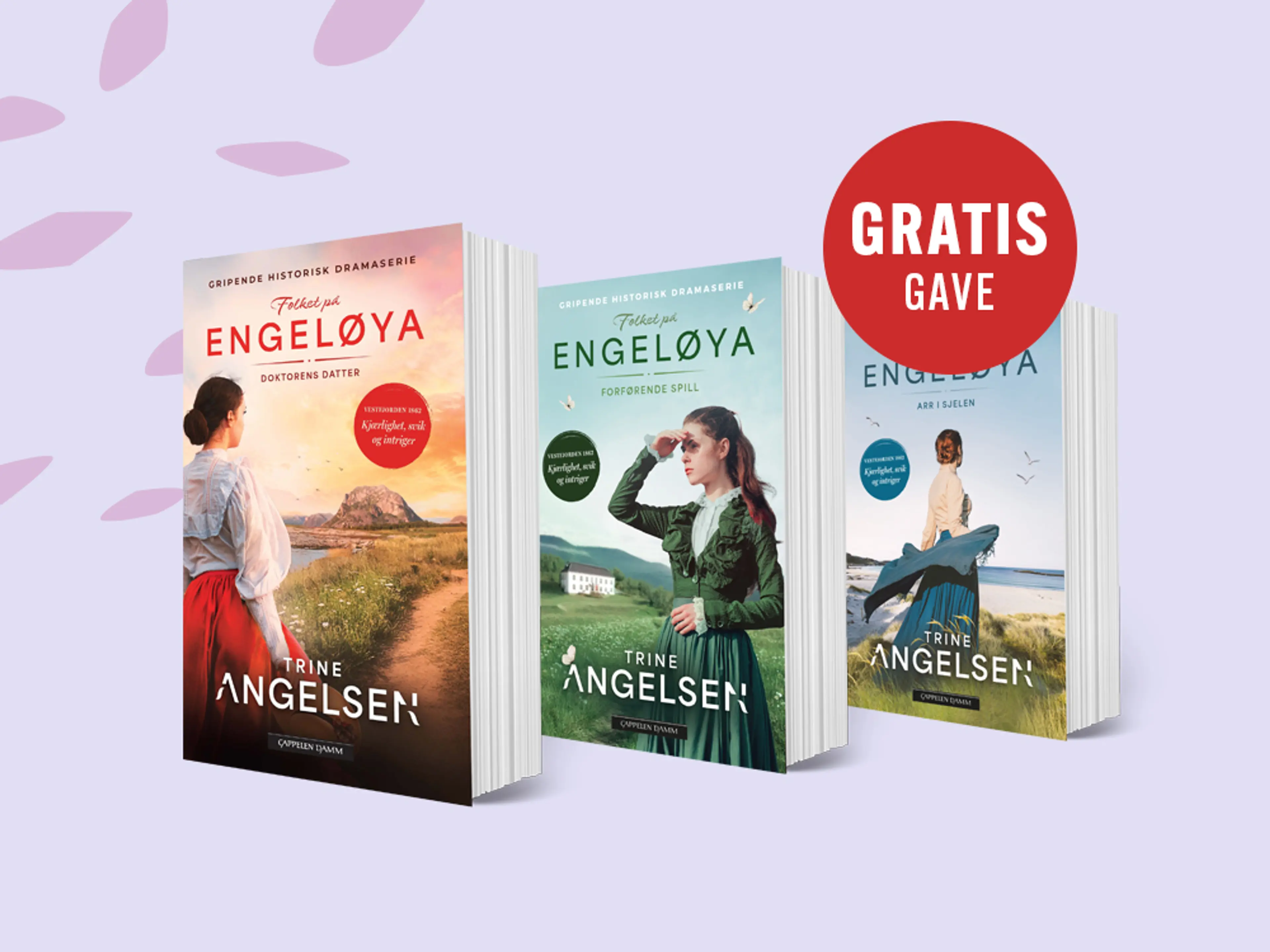 Tre bøker i serien Folket på Engeløya
