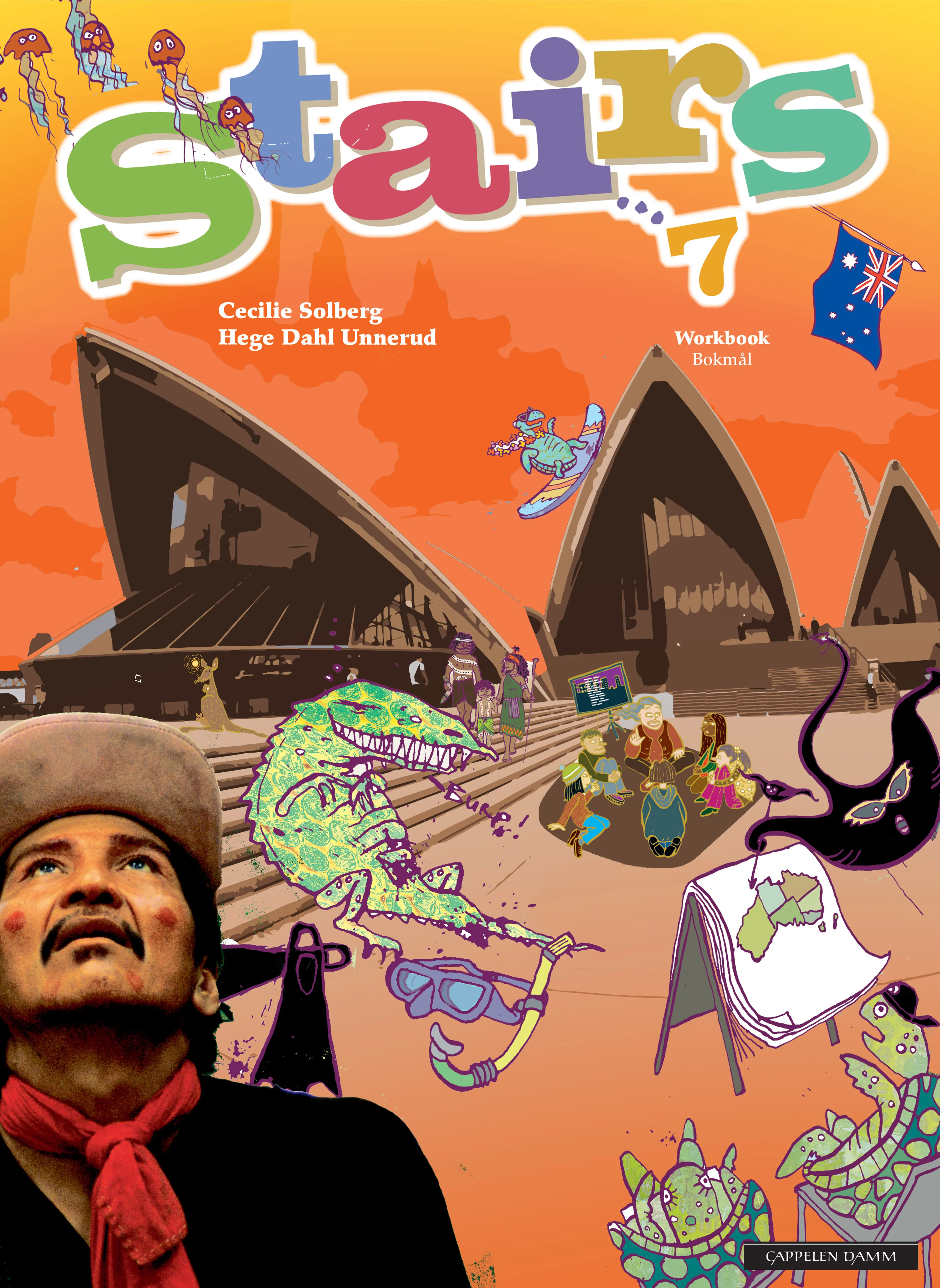 Omslag Stairs 7 Utgave 2 Workbook av Cecilie Solberg og Hege Dahl Unnerud (Heftet)