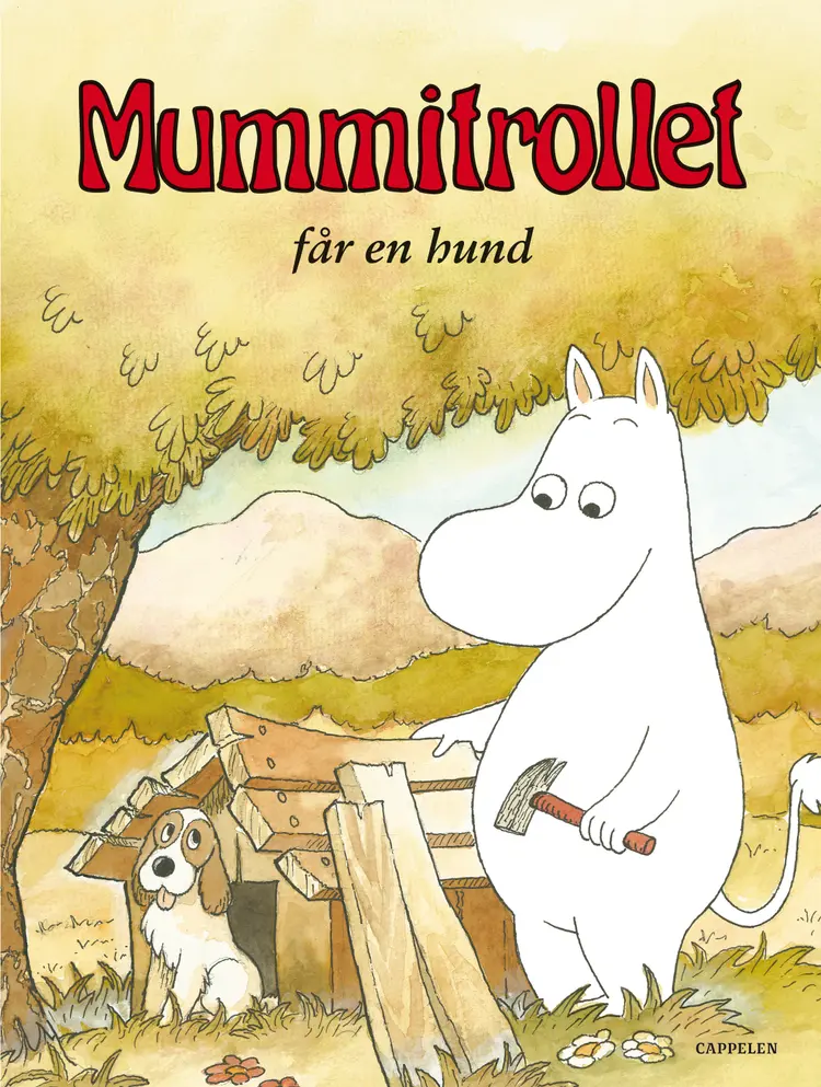 Omslag Mummitrollet får en hund av Tove Jansson (Innbundet)