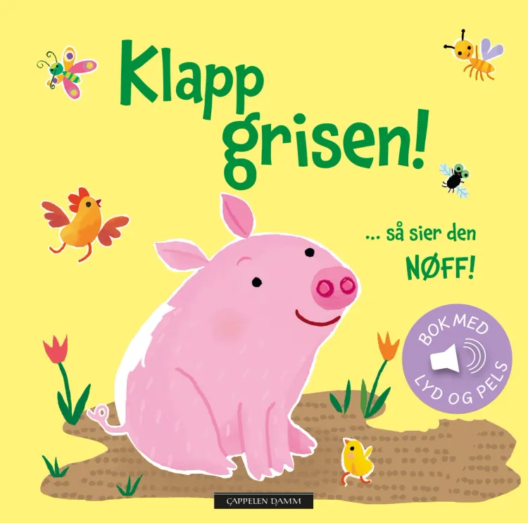 Omslag Klapp grisen ... så sier den NØFF! av Sam Taplin (Innbundet)