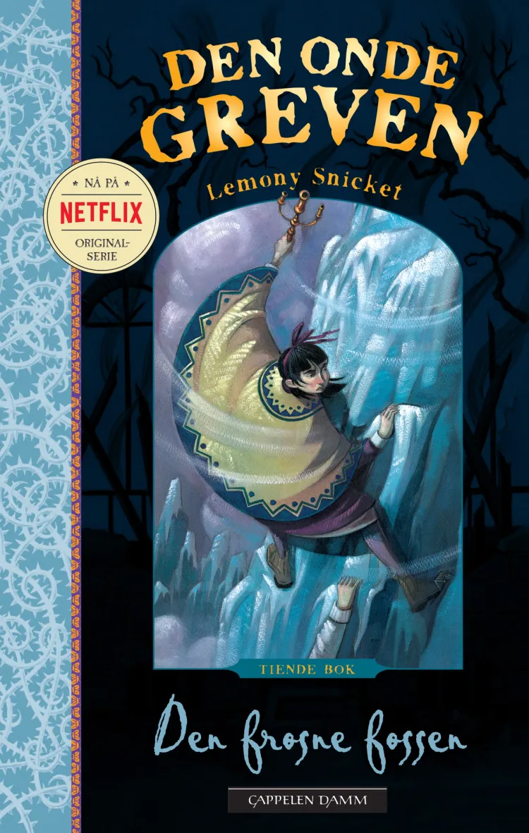 Omslag Den frosne fossen av Lemony Snicket (Ebok)