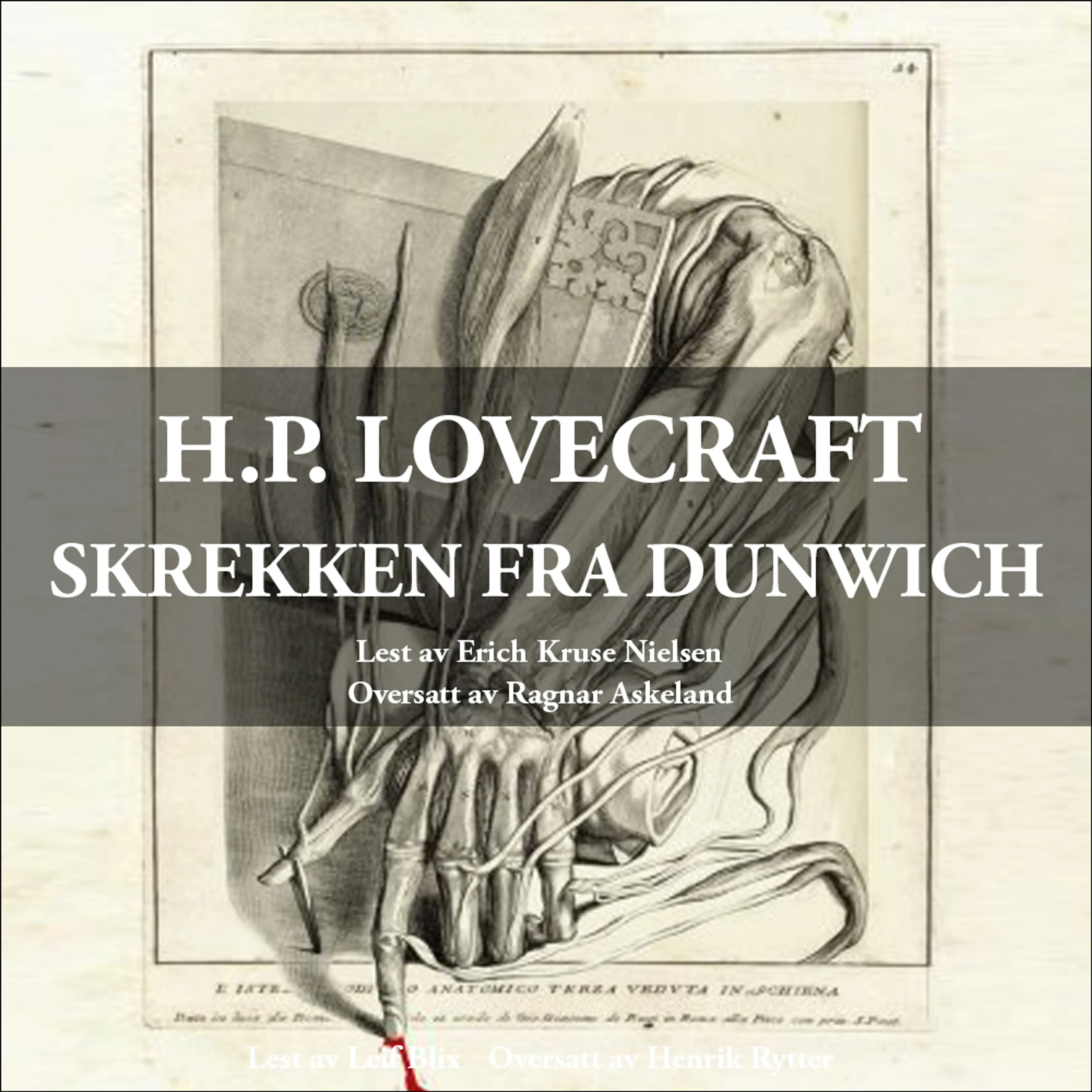 Omslag Skrekken fra Dunwich av Howard Phillips Lovecraft (Lydbok)