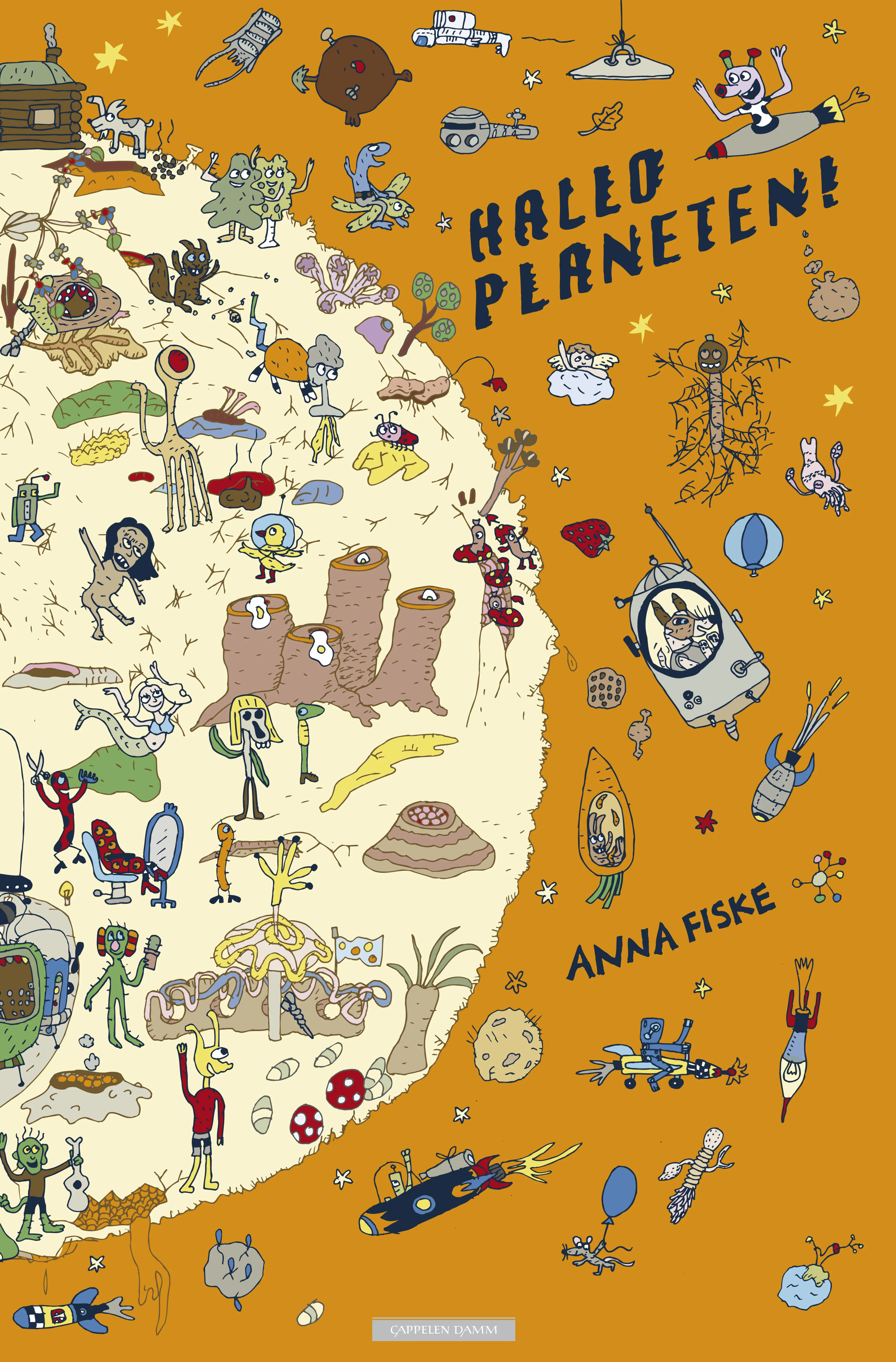 Omslag Hallo planeten! av Anna Fiske (Innbundet)