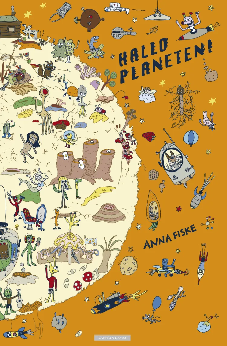 Omslag Hallo planeten! av Anna Fiske (Innbundet)