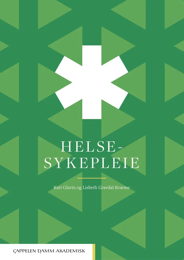 Omslag Helsesykepleie av Kari Glavin og Lisbeth Gravdal Kvarme (Innbundet)