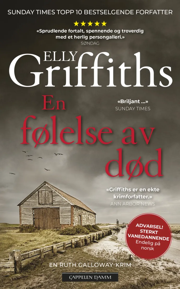 Omslag En følelse av død av Elly Griffiths (Heftet)