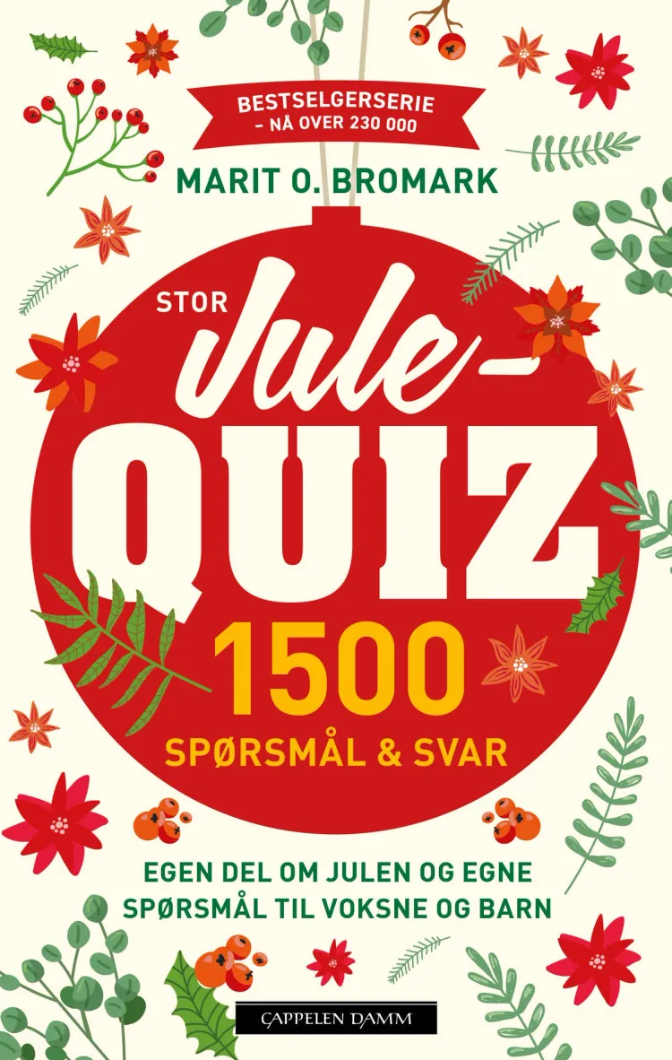 Omslag Stor julequiz 2022 av Marit O. Bromark (Heftet)