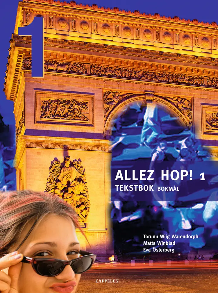 Omslag Allez hop! 1 Tekstbok av Torunn Wiig Warendorph, Matts Winblad og Eva Österberg (Innbundet)