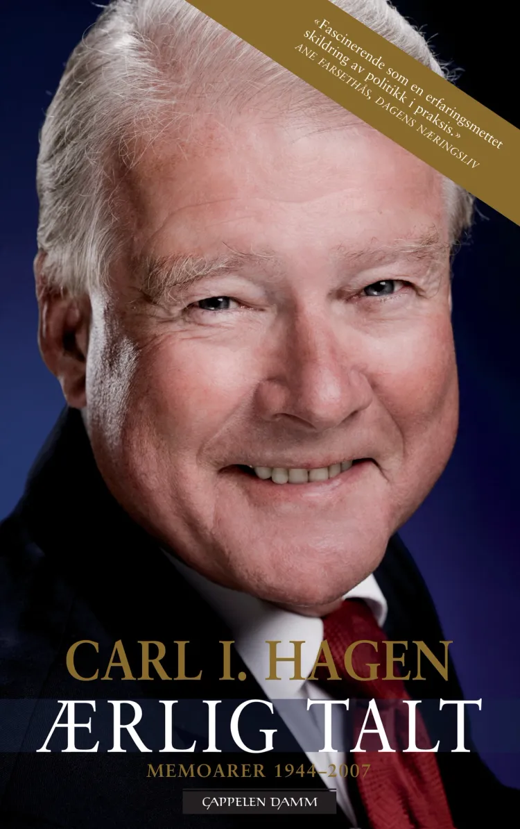 Omslag Ærlig talt av Carl I. Hagen (Heftet)