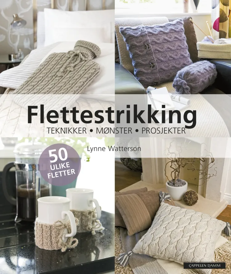 Omslag Flettestrikking av Lynne Watterson (Heftet)