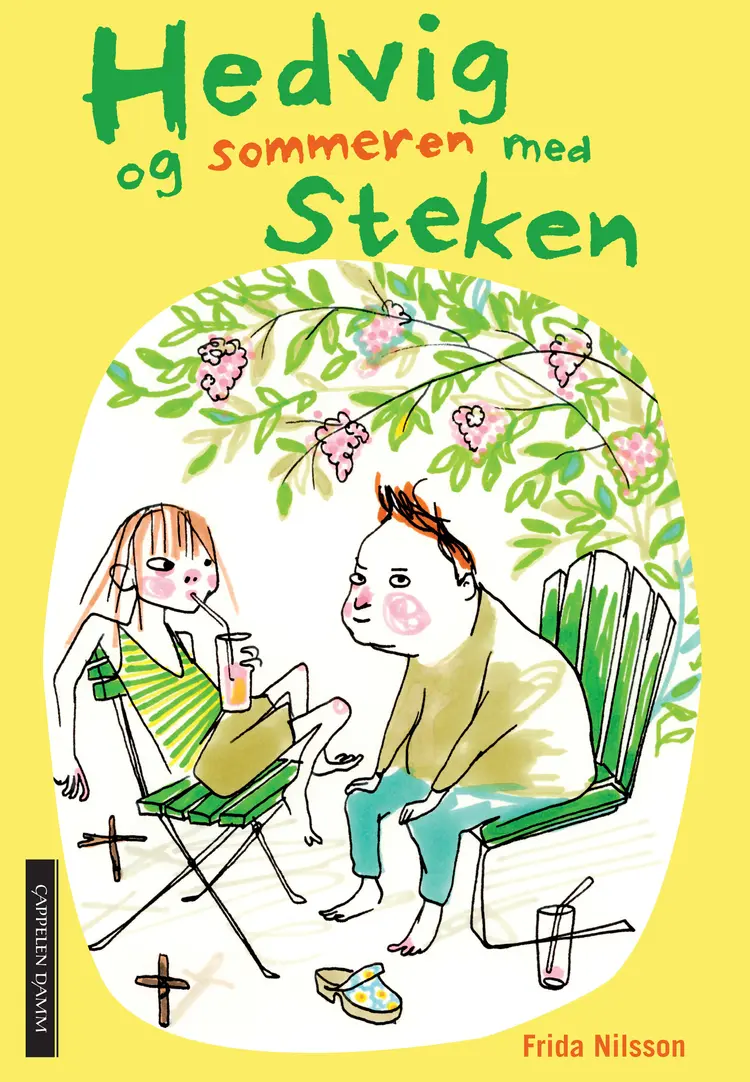 Omslag Hedvig og sommeren med Steken av Frida Nilsson (Innbundet)