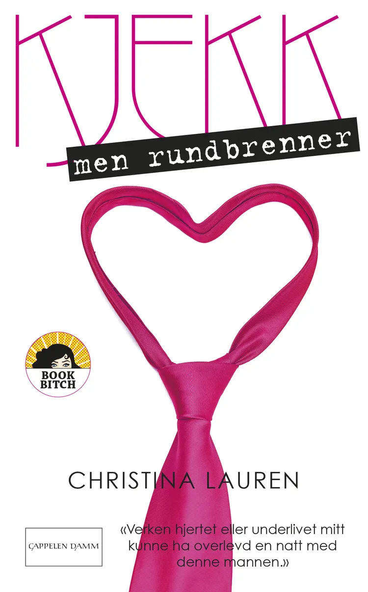 Omslag Kjekk, men rundbrenner av Christina Lauren (Heftet)