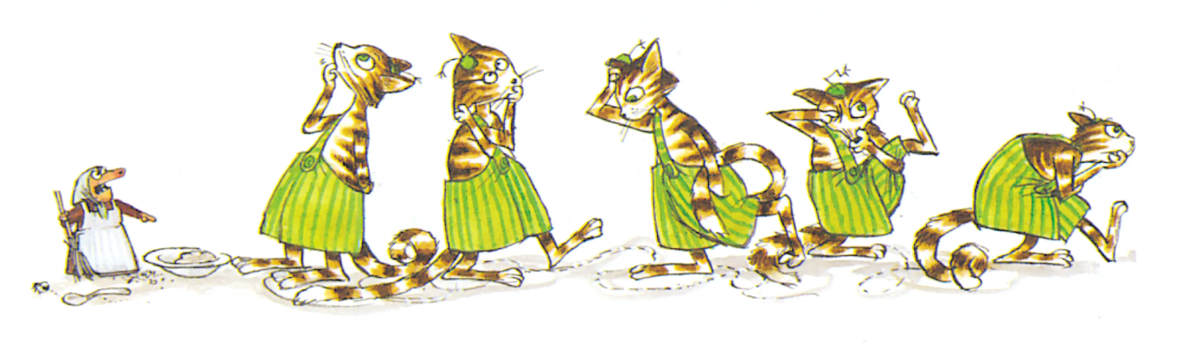 Katten som liten da han for første gang kom til Gubben.