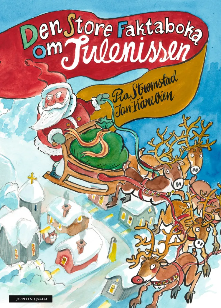 Omslag Den store faktaboka om julenissen av Pia Strømstad (Innbundet)