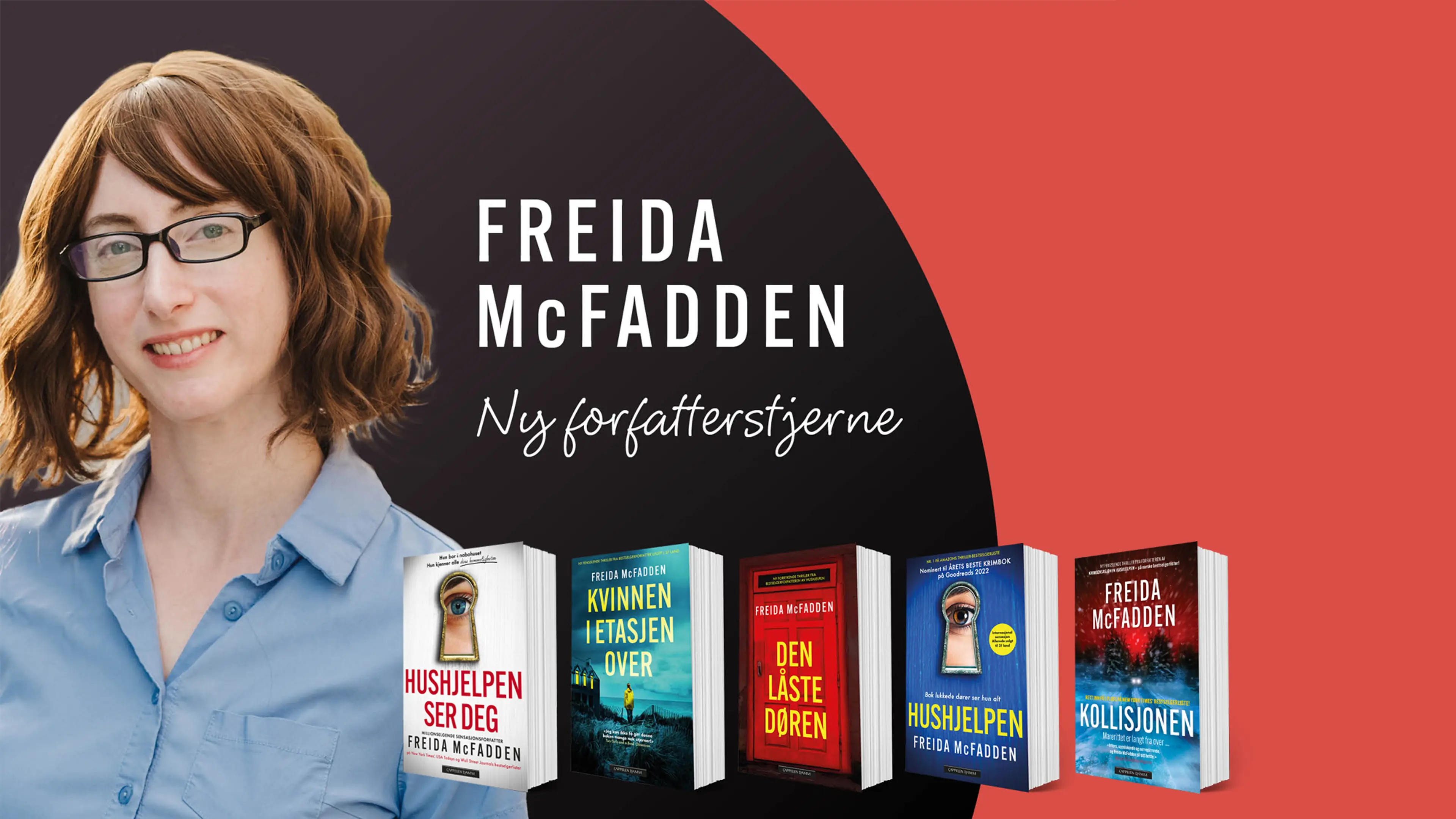 Portrett av forfatter Freida McFadden
