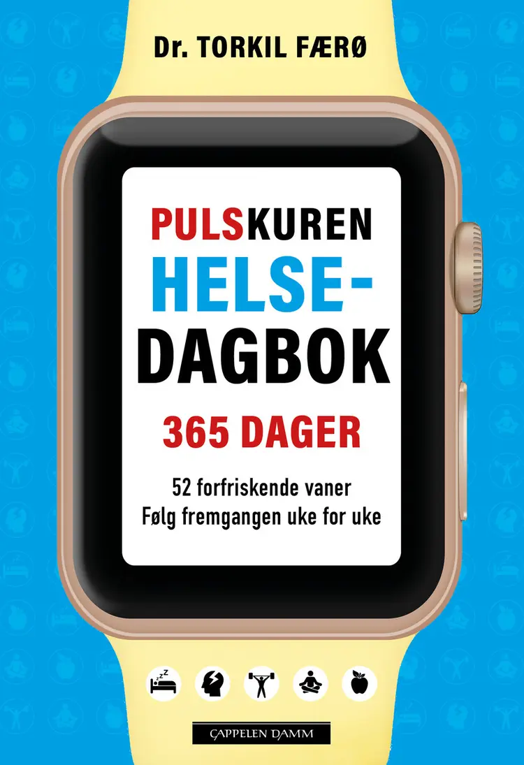 Omslag Pulskuren helsedagbok av Torkil Færø (Innbundet)
