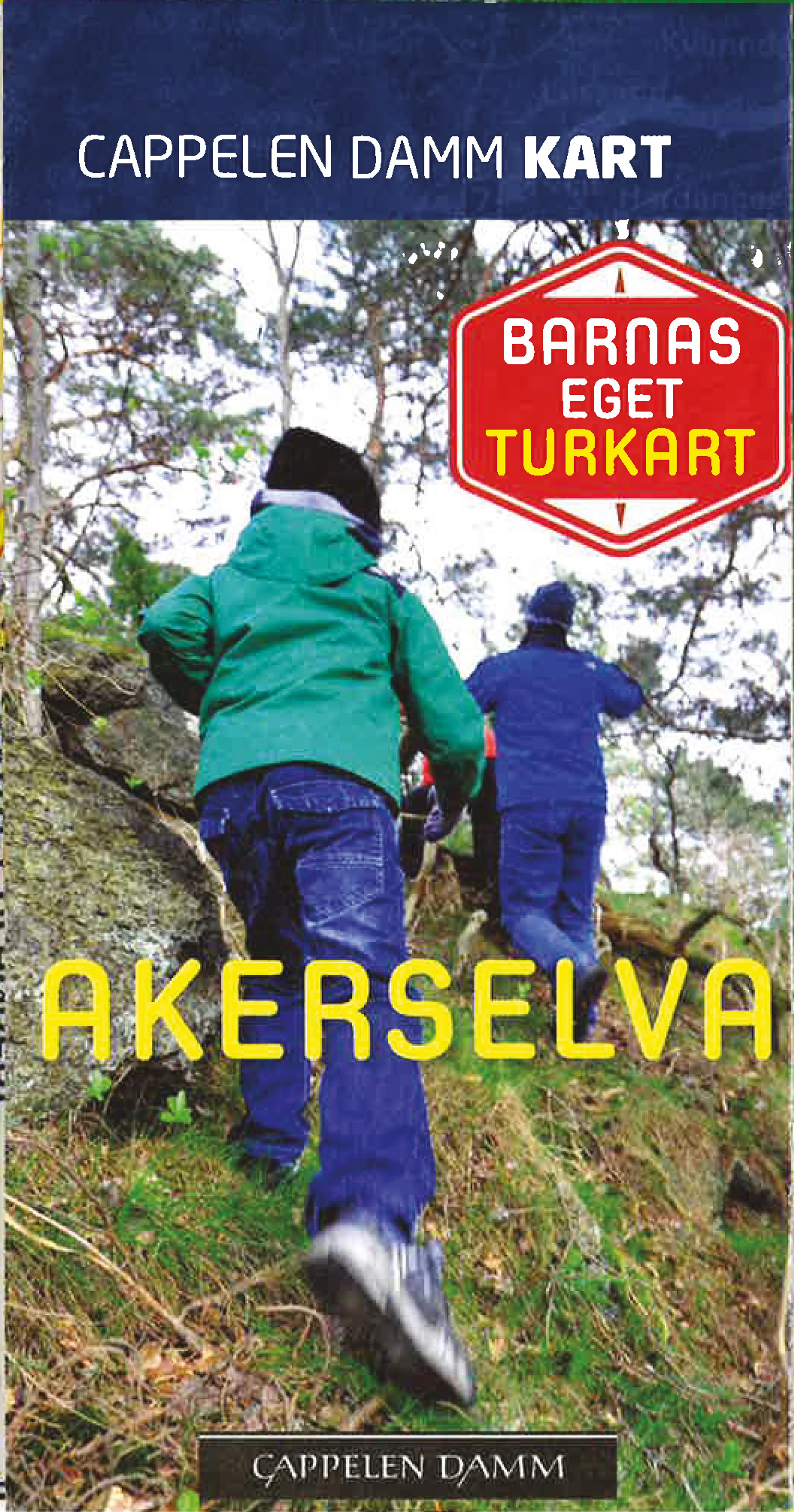 Omslag Akerselva. Barnas eget turkart nr 1. av Cappelen Damm Kart (Kart)
