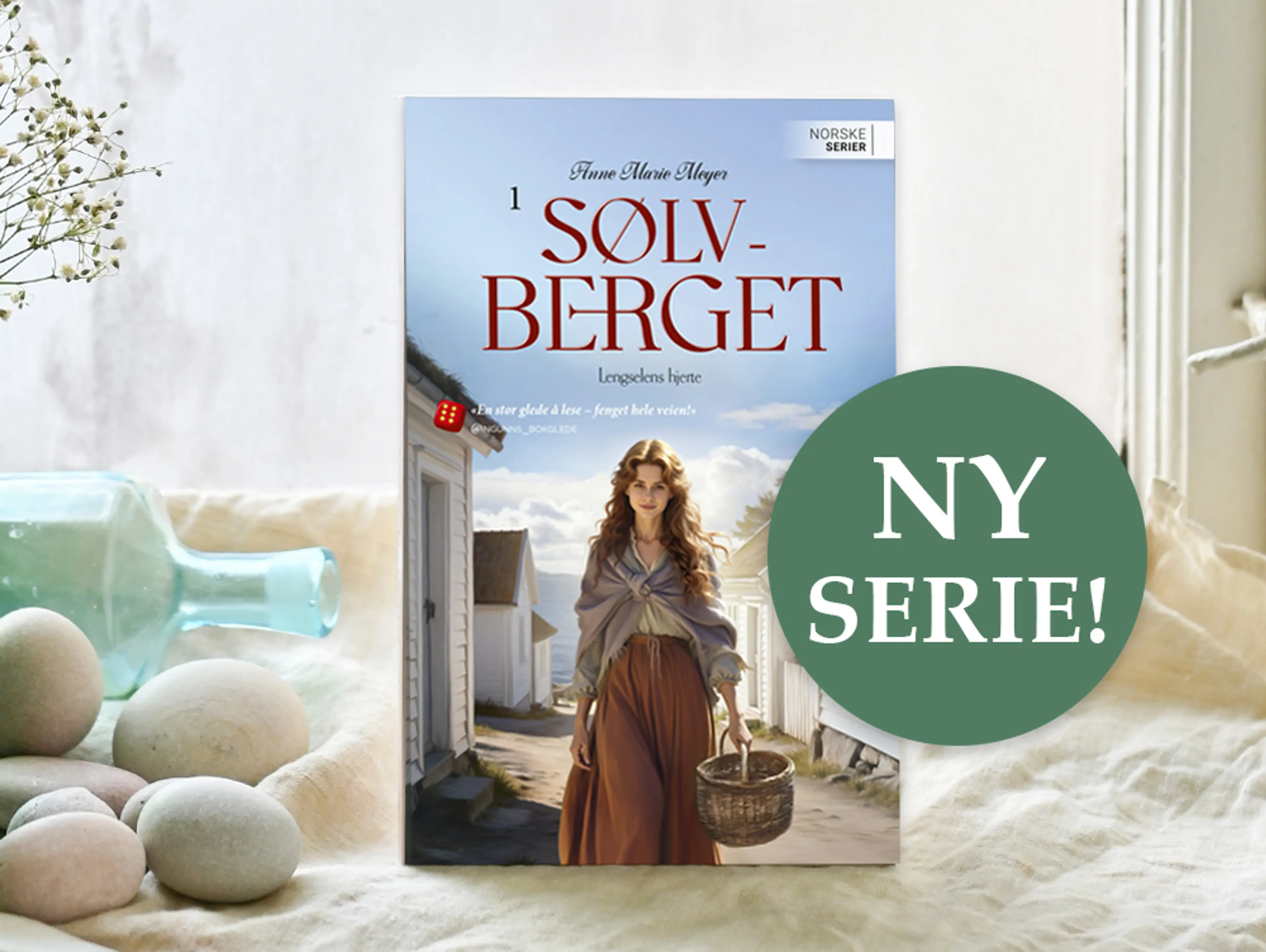 Foto av første bok i serien Sølvberget