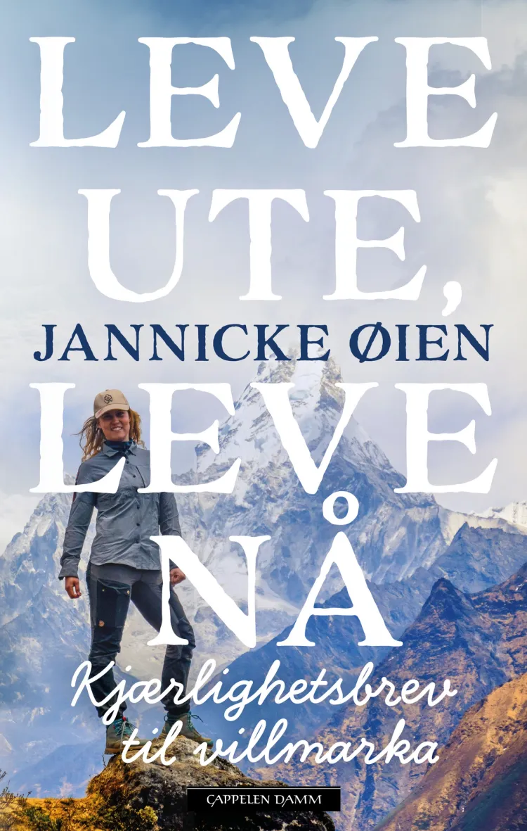 Omslag Leve ute, leve nå av Jannicke Øien (Innbundet)
