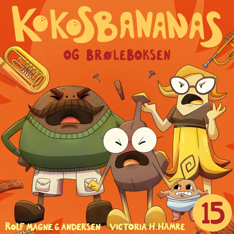 Omslag Kokosbananas og brøleboksen av Rolf Magne Andersen (Lydbok)