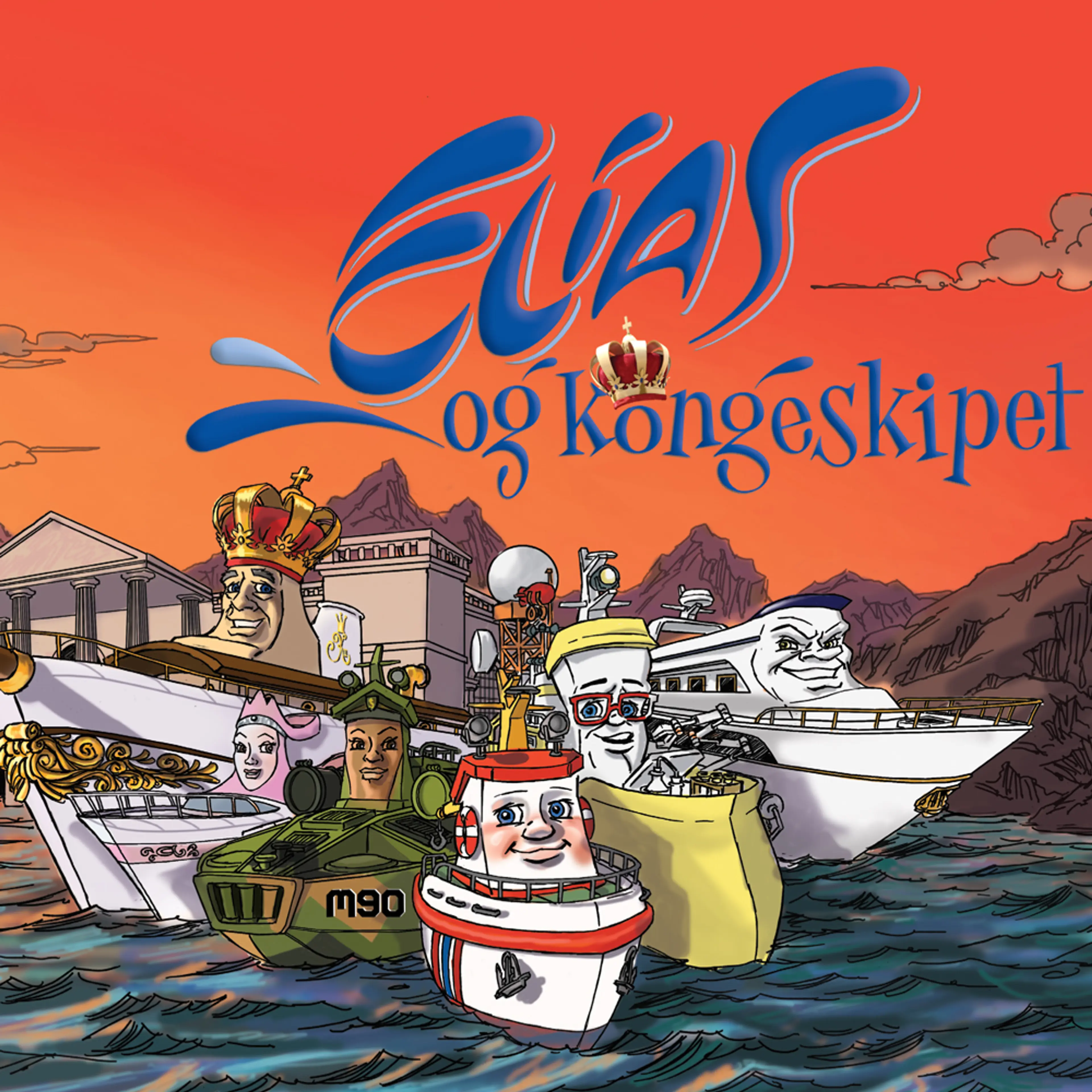 Omslag Elias og Kongeskipet av Espen Fyksen og Øyvind Rune Stålen (Lydbok)