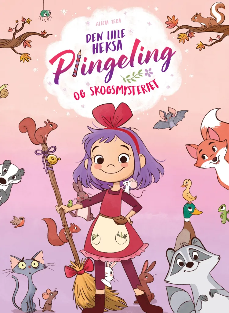 Omslag Den lille heksa Plingeling og skogsmysteriet av Alicia Teba (Innbundet)