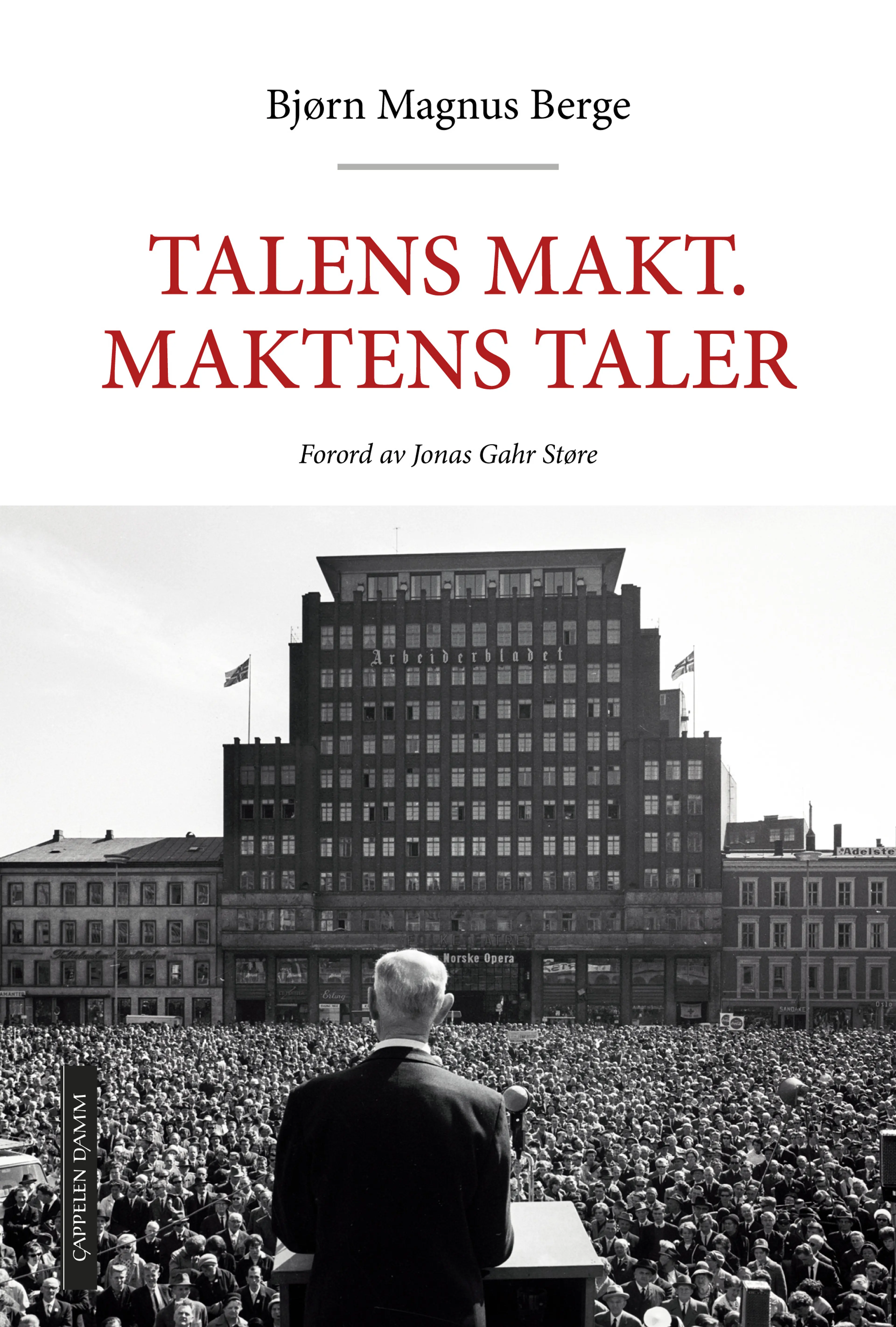 Omslag Talens makt. Maktens taler av Bjørn Magnus Berge (Innbundet)