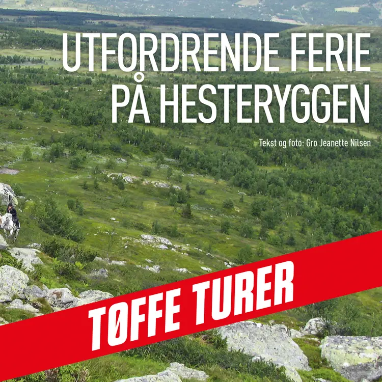 Omslag Utfordrende ferie på hesteryggen av Gro Jeanette Nilsen (Lydbok)