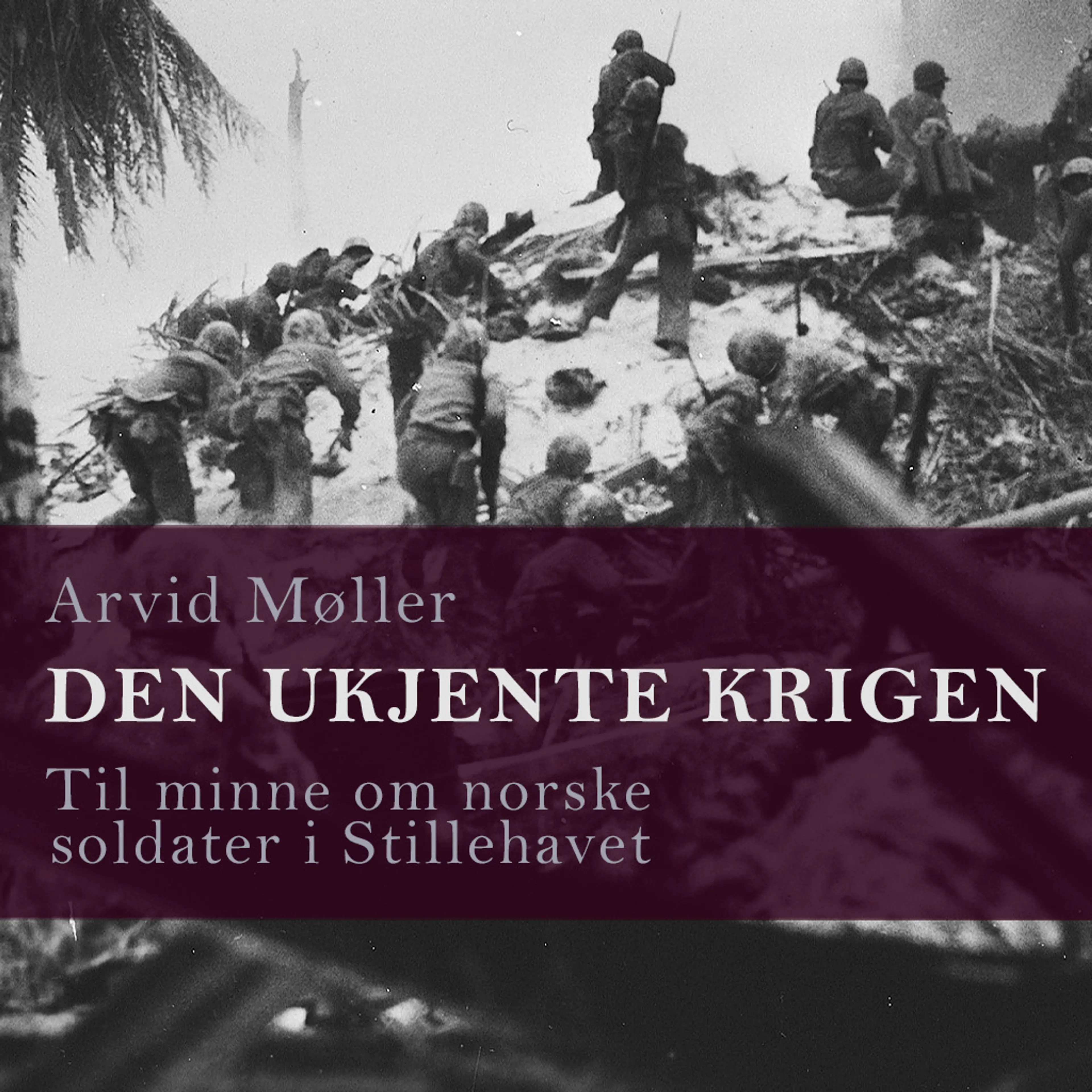Omslag Den ukjente krigen - Til minne om norske soldater i Stillehavet av Arvid Møller (Lydbok)