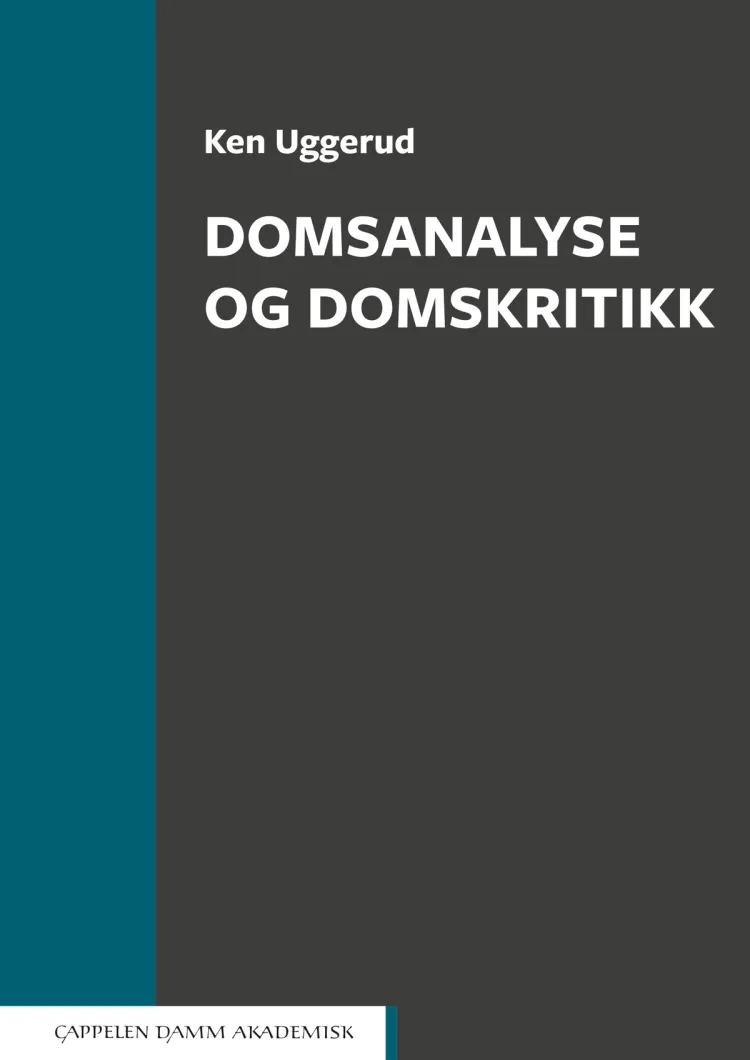 Omslag Domsanalyse og domskritikk av Ken Uggerud (Ebok)