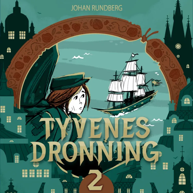 Omslag Tyvenes dronning av Johan Rundberg (Lydbok)