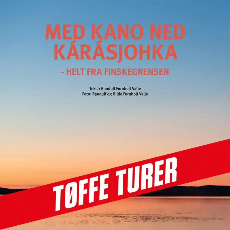 Omslag Med kano ned Kárásjohka – helt fra finskegrensen av Randulf Valle (Lydbok)