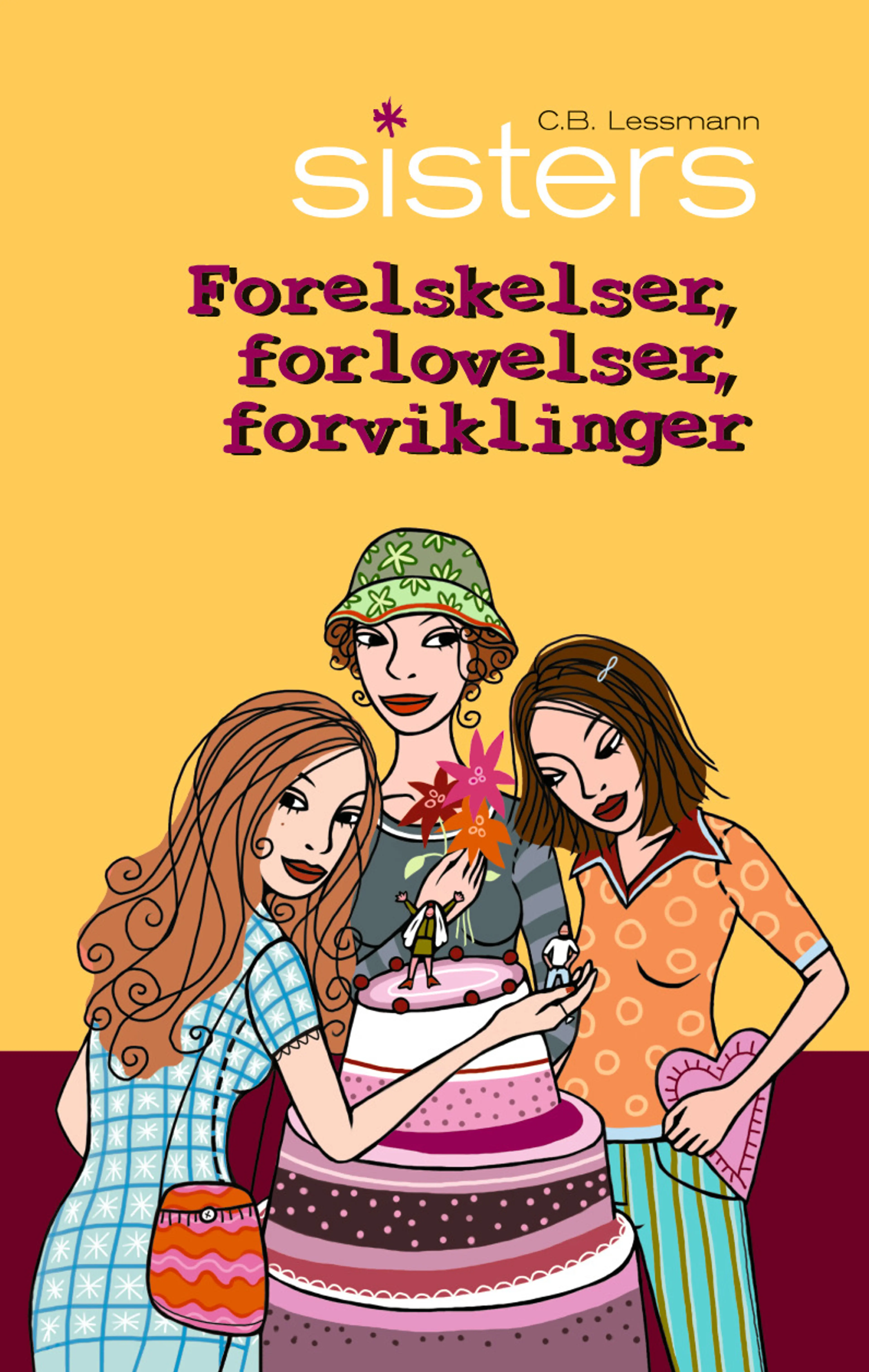 Omslag Forelskelser, forlovelser, forviklinger av C.B. Lessmann (Innbundet)