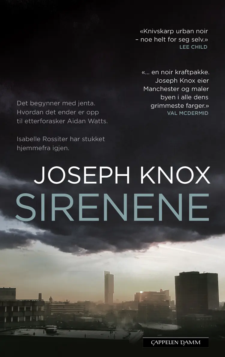 Omslag Sirenene av Joseph Knox (Innbundet)