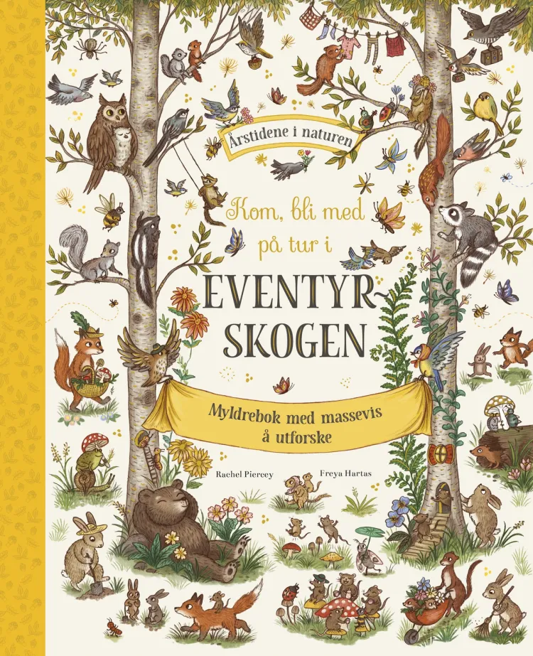 Omslag Kom, bli med på tur i Eventyrskogen av Rachel Piercey (Innbundet)