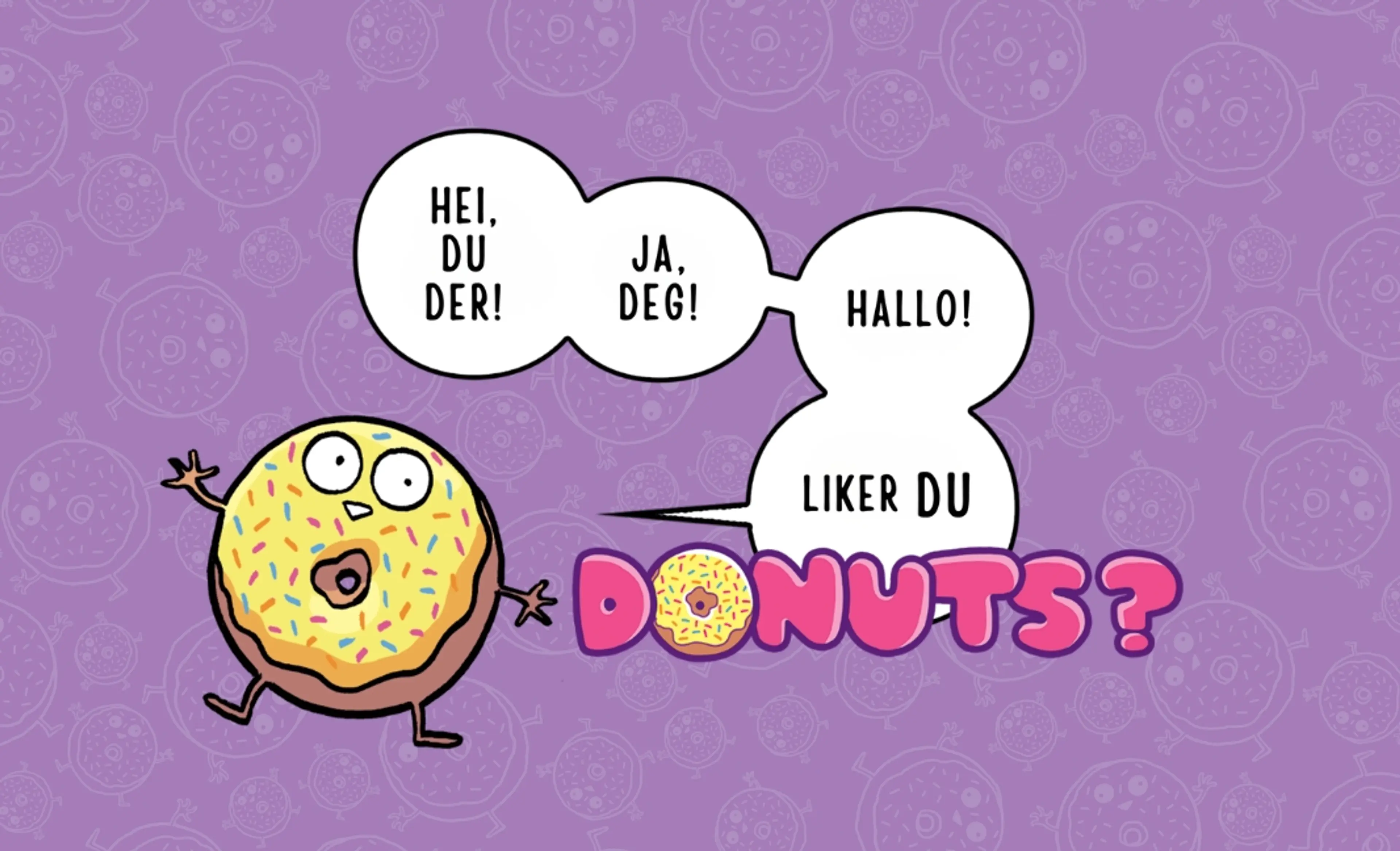 Illustrasjon fra serien Helt donuts