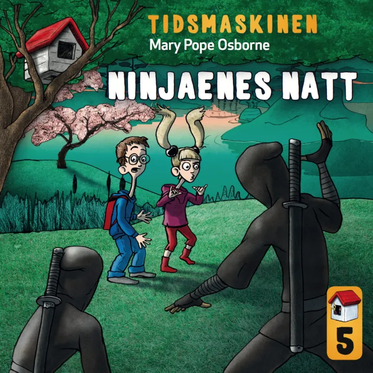 Omslag Ninjaenes natt av Mary Pope Osborne (Lydbok)