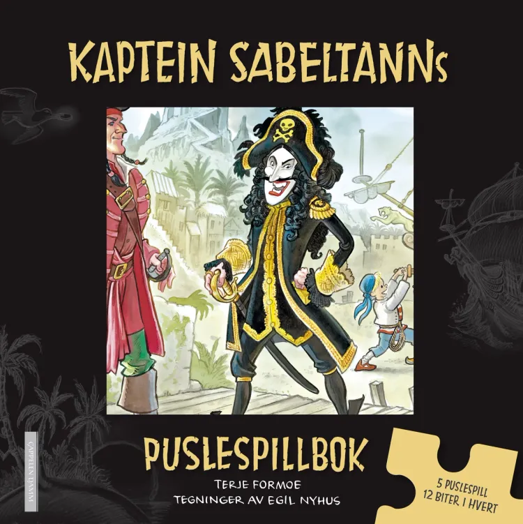 Omslag Kaptein Sabeltanns Puslespillbok av Terje Formoe (Innbundet)