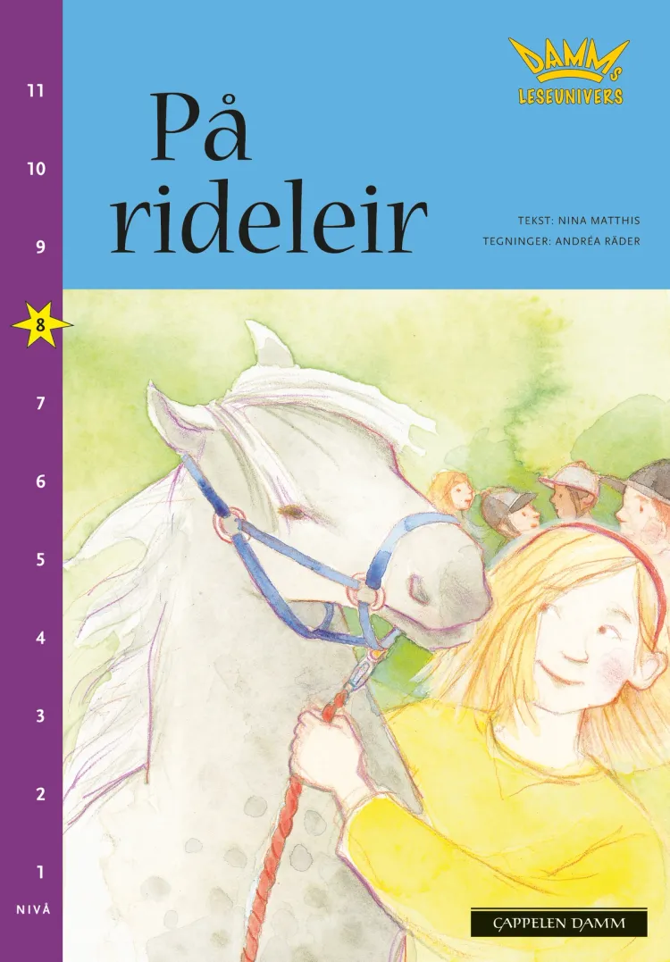 Omslag Damms leseunivers 1: På rideleir av Nina Matthis (Heftet)