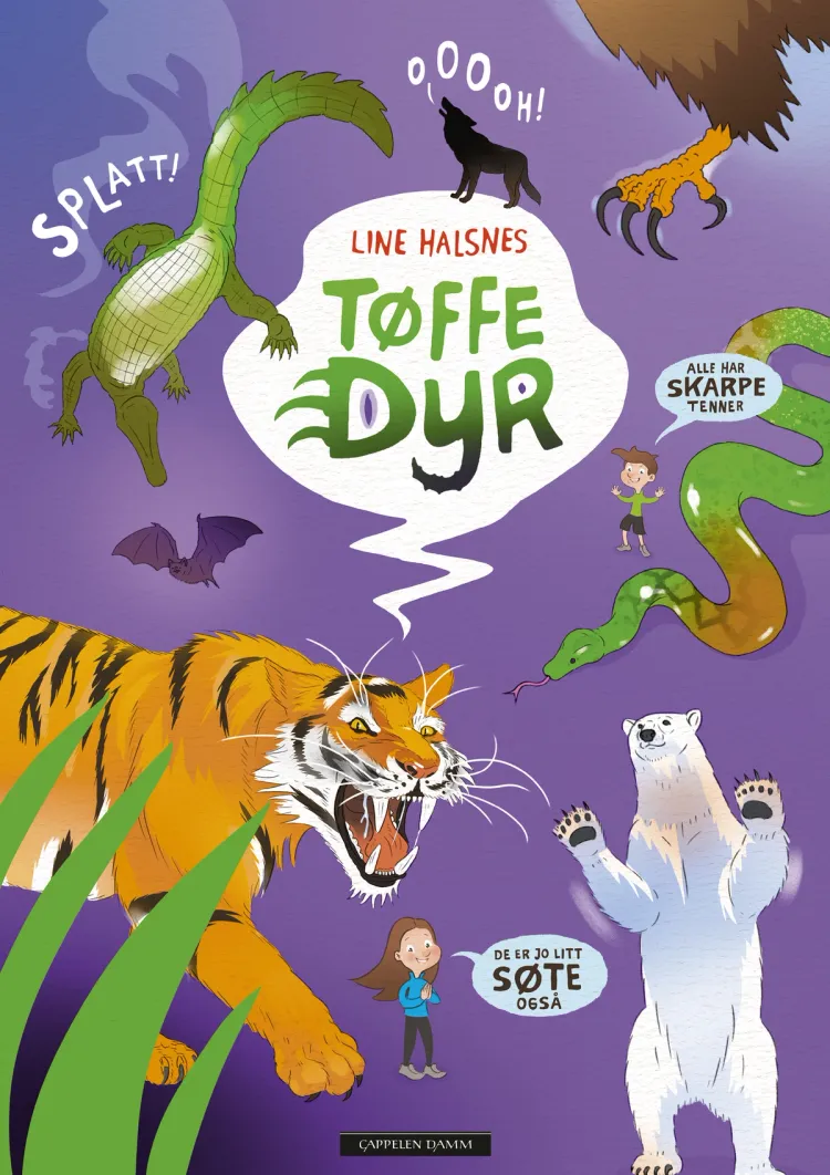 Omslag Tøffe dyr av Line Halsnes (Ebok)
