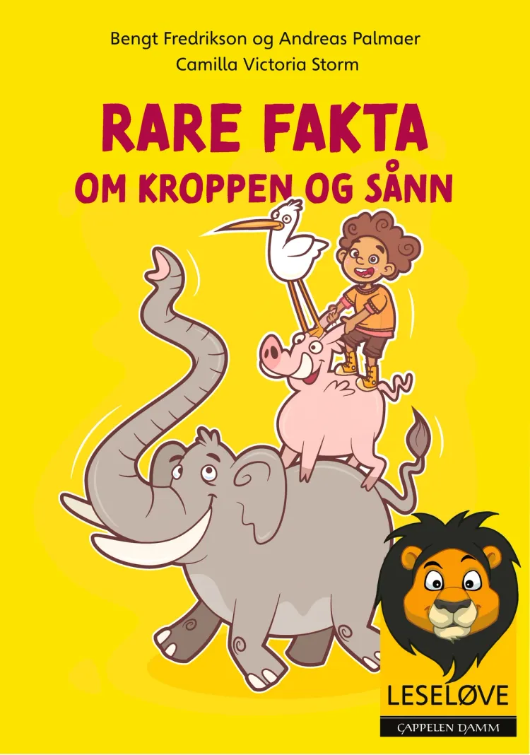 Omslag Leseløve - Rare fakta om kroppen og sånn av Bengt Fredrikson og Andreas Palmaer (Ebok)