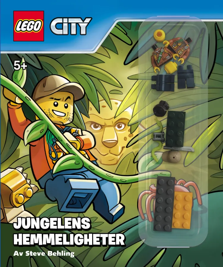 Omslag LEGO® City Jungelens hemmeligheter av Steve Behling (Innbundet)