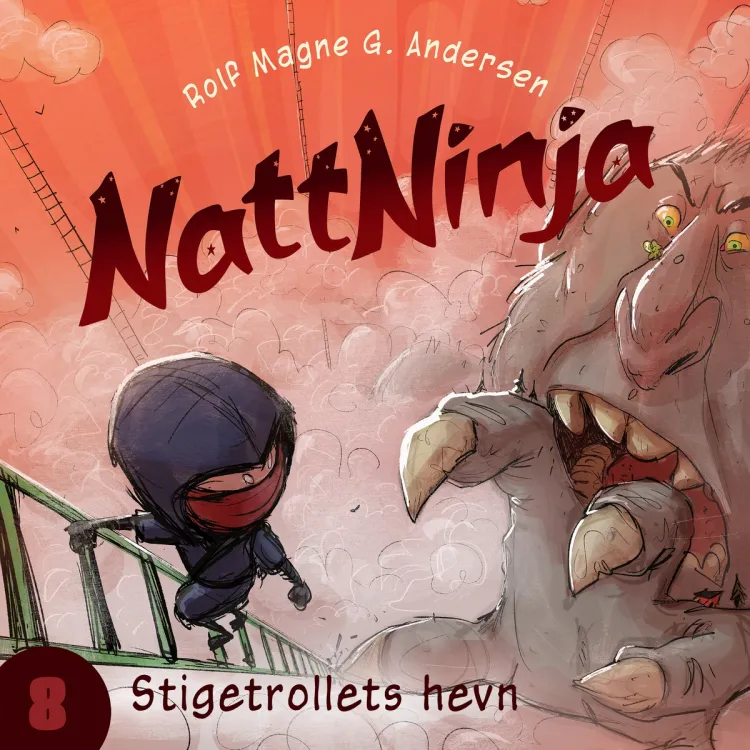 Omslag Nattninja - Stigetrollets hevn av Rolf Magne G. Andersen (Lydbok)