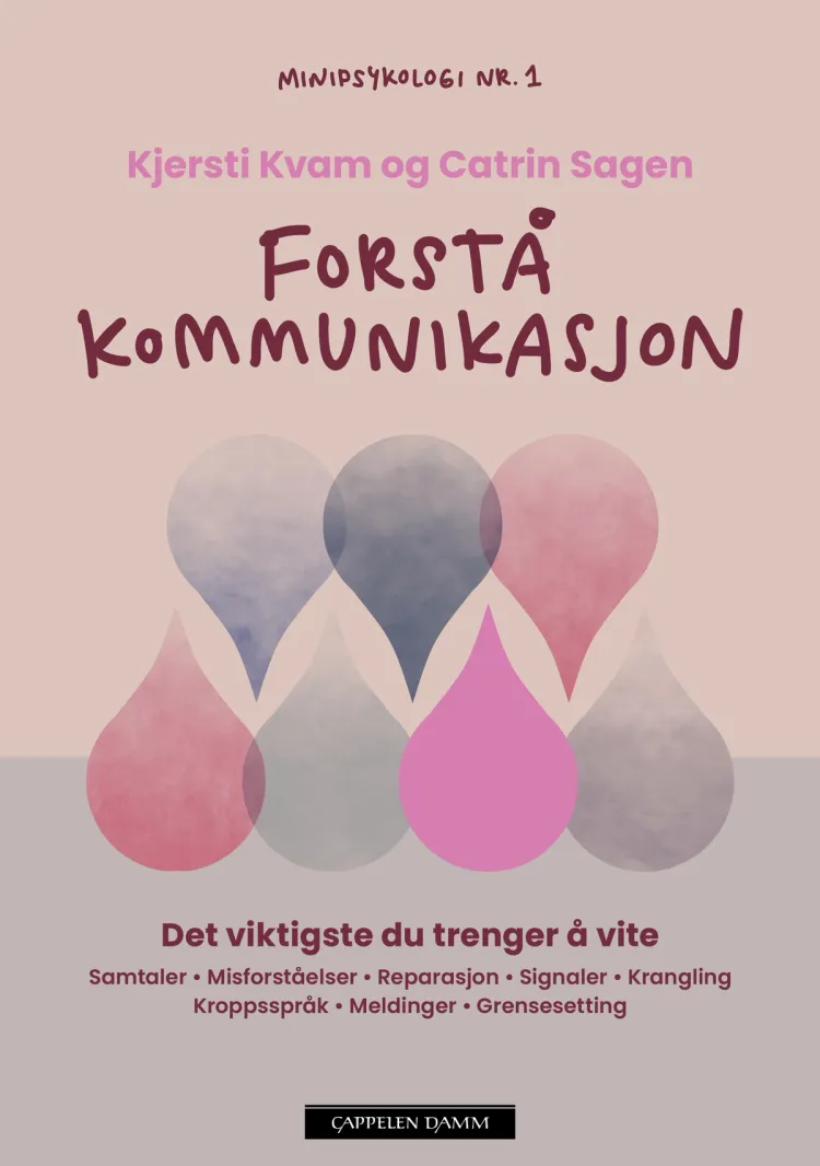 Omslag Minipsykologi: Forstå kommunikasjon av Kjersti Kvam og Catrin Sagen (Ebok)