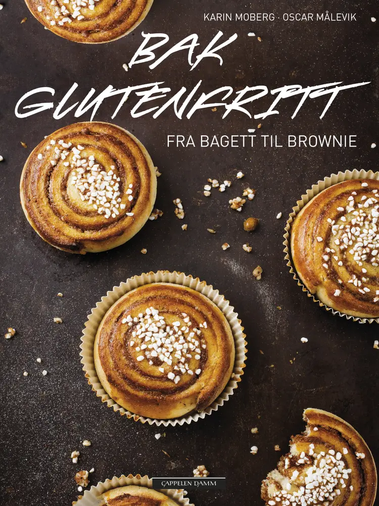 Omslag Bak glutenfritt av Karin Moberg og Oscar Målevik (Innbundet)