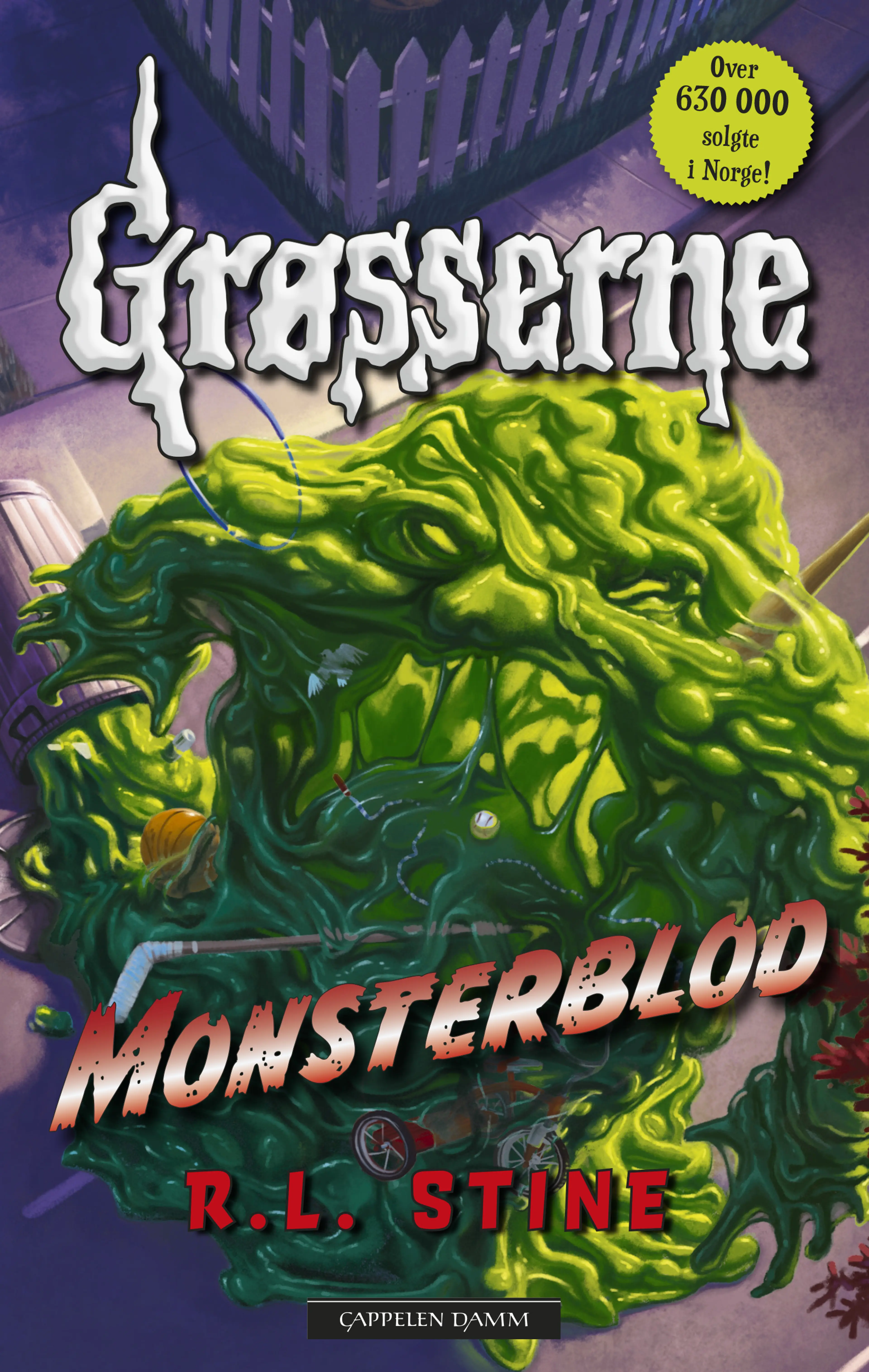Omslag Grøsserne – Monsterblod av R.L. Stine (Innbundet)