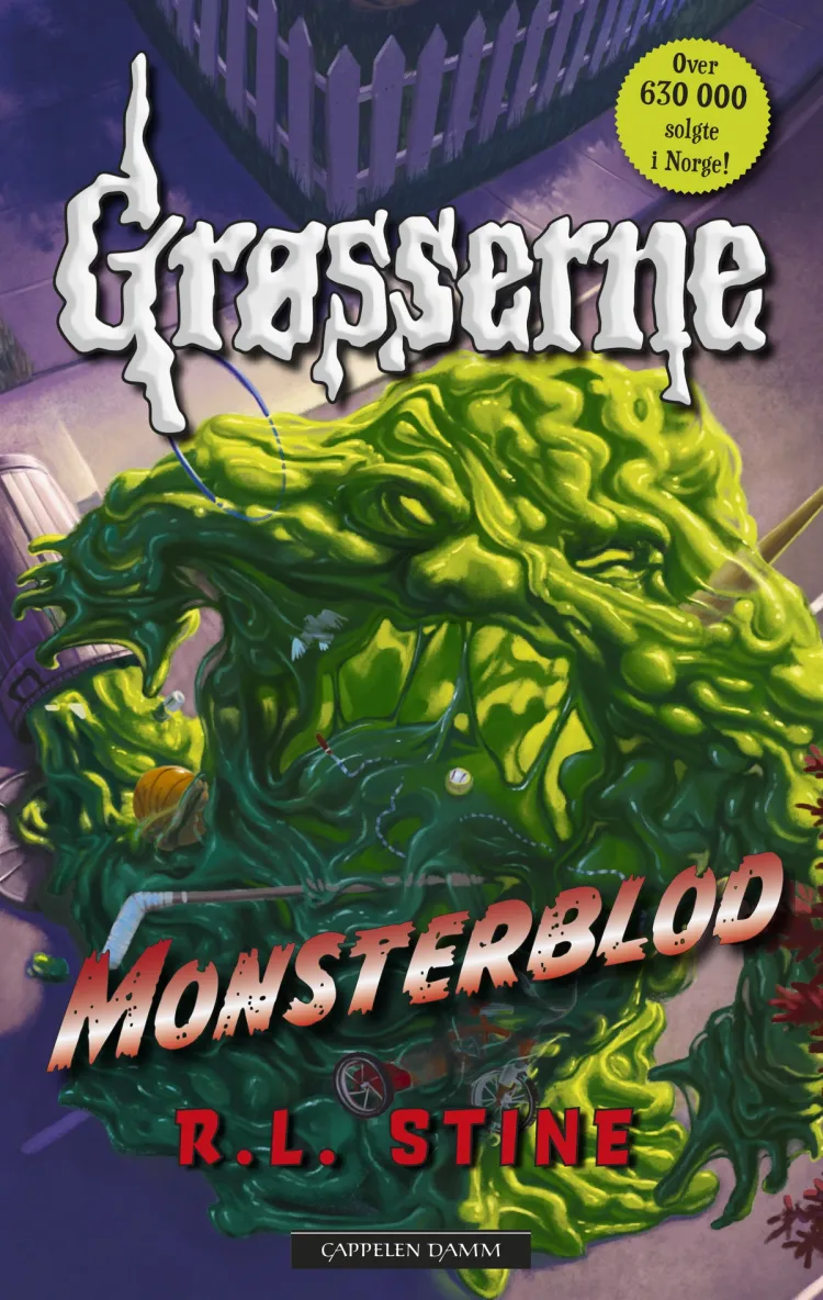 Omslag Grøsserne – Monsterblod av R.L. Stine (Innbundet)