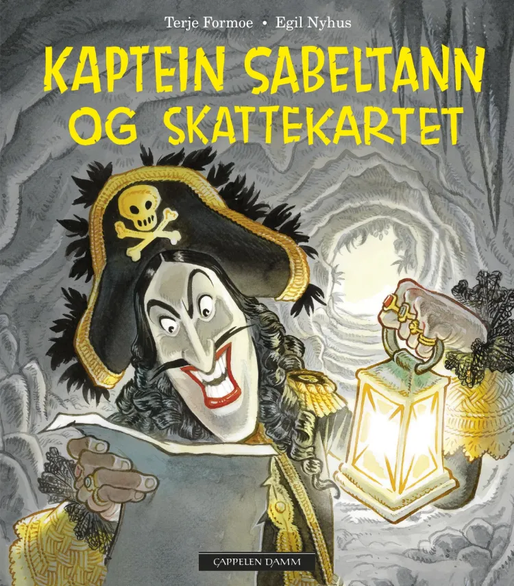 Omslag Kaptein Sabeltann og skattekartet av Terje Formoe/Egil Nyhus (Innbundet)