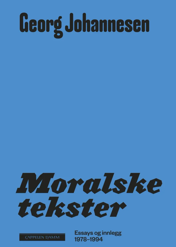 Omslag Moralske tekster av Georg Johannesen (Heftet)