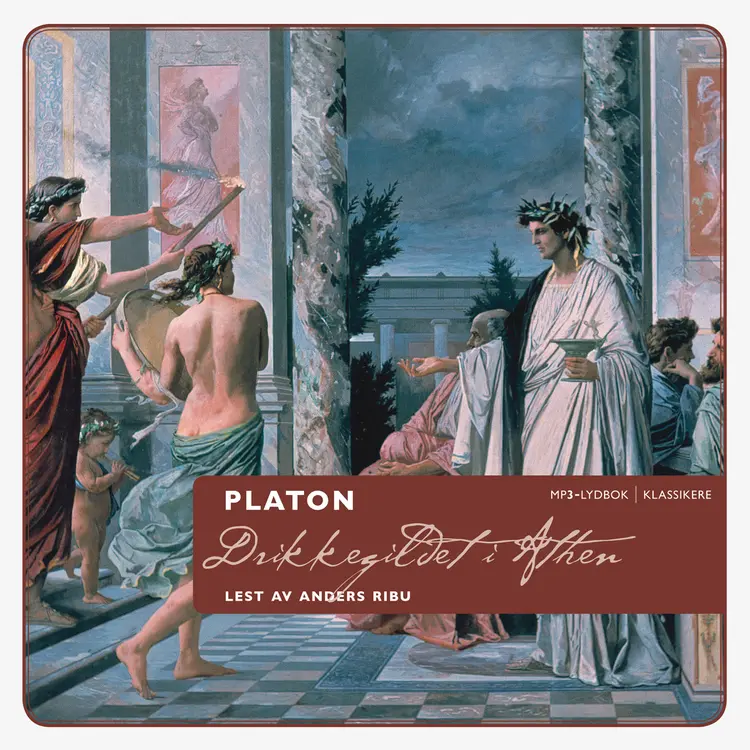 Omslag Drikkegildet i Athen av Platon (Lydbok)